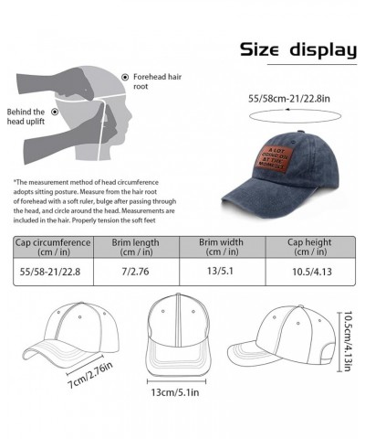 a lot Going on The Moment Golf hat Trendy Baseball Cap Gifts for Daughter Who Like Engraved,Summer Caps Navy Blue $9.42 Cowbo...