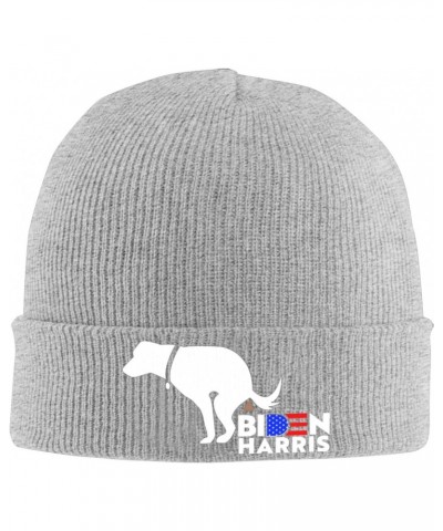 Even My Dog Hates Biden Harris Cozy Winter Essential: Hand-Knitted Hat Ultimate Warmth Gray $14.45 Skullies & Beanies