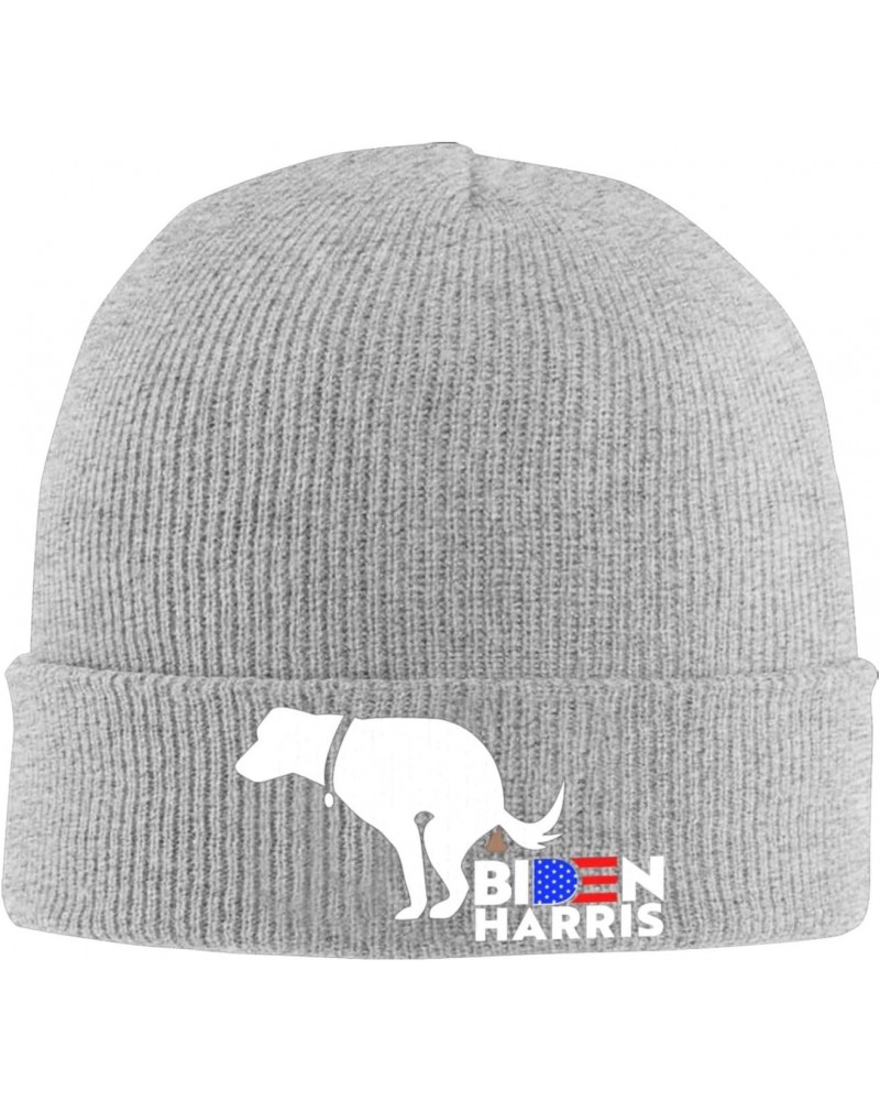 Even My Dog Hates Biden Harris Cozy Winter Essential: Hand-Knitted Hat Ultimate Warmth Gray $14.45 Skullies & Beanies