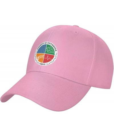 Adjustable Cuyahoga County Logo Baseball Cap Women Men Hat Truck Driver Baseball Caps Sun Hats Pink $10.30 Baseball Caps