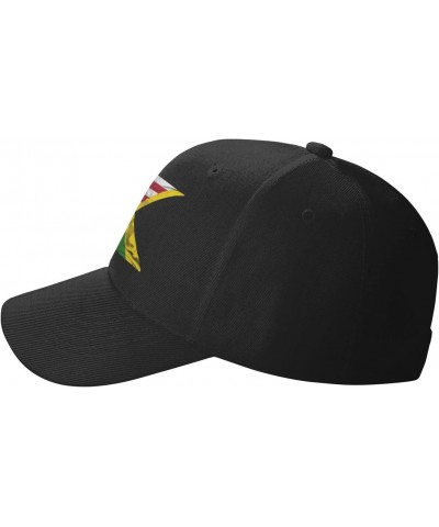 American Flag and Jamaican Flag Half Hat Unisex Dad Truck Casual Hat Baseball Cap Black $12.64 Baseball Caps