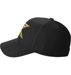 American Flag and Jamaican Flag Half Hat Unisex Dad Truck Casual Hat Baseball Cap Black $12.64 Baseball Caps