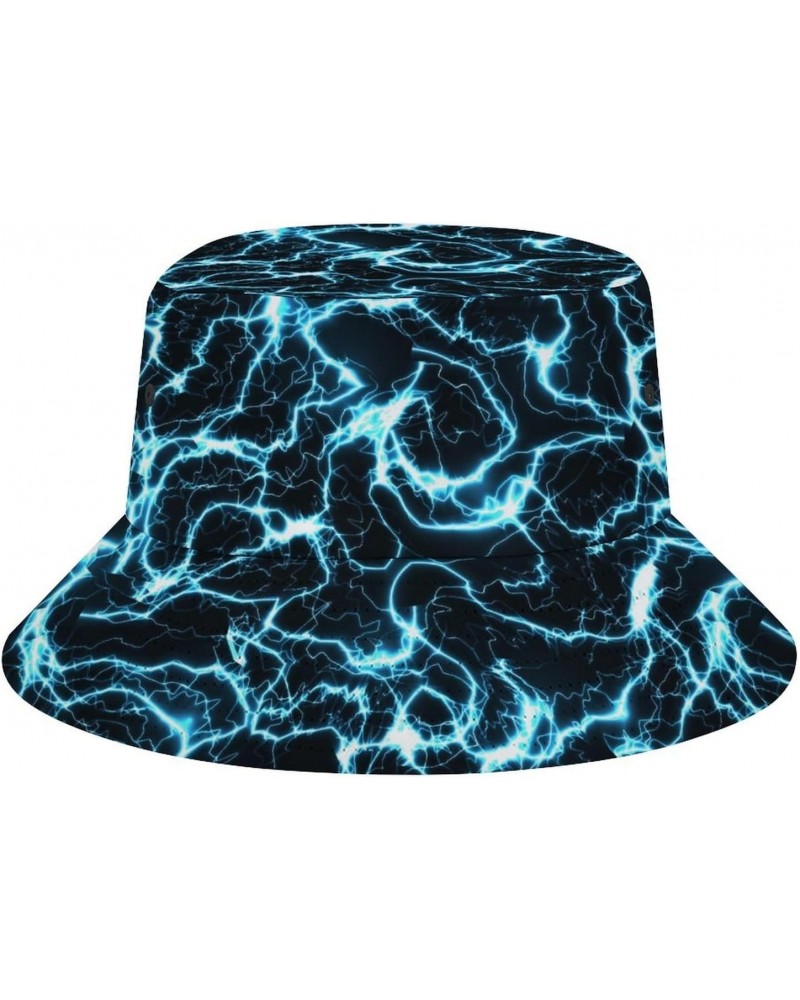 Lightning Sky Bucket Hats for Men,Fishing Hat,Mens Beach Hat,Beach Hats for Women $10.00 Bucket Hats