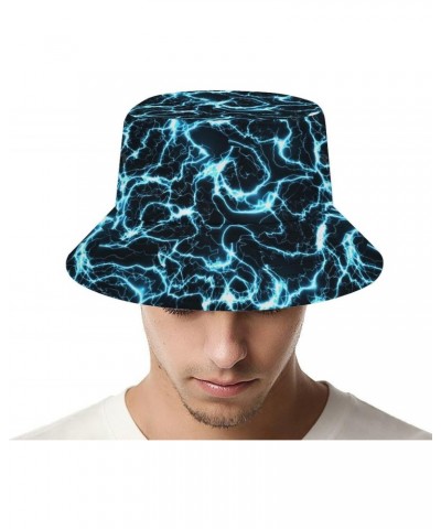 Lightning Sky Bucket Hats for Men,Fishing Hat,Mens Beach Hat,Beach Hats for Women $10.00 Bucket Hats