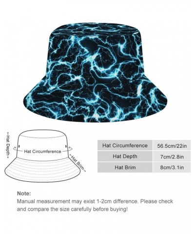 Lightning Sky Bucket Hats for Men,Fishing Hat,Mens Beach Hat,Beach Hats for Women $10.00 Bucket Hats