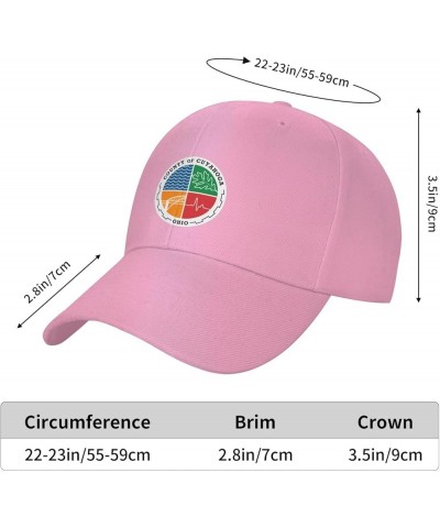 Adjustable Cuyahoga County Logo Baseball Cap Women Men Hat Truck Driver Baseball Caps Sun Hats Pink $10.30 Baseball Caps