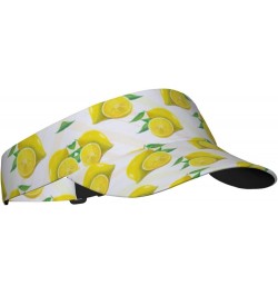 Black and White Plaid Sun Visor Hats,Open Top Hat for Women and Men,Tennis Sun Cap Golf Sun Cap,Fishing-Hats Yellow Lemon $16...