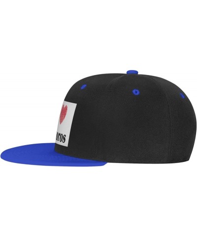 I Love Comoros Baseball Cap for Men Women Snapback Hat Adjustable Flat Bill Hats Blue $11.62 Baseball Caps