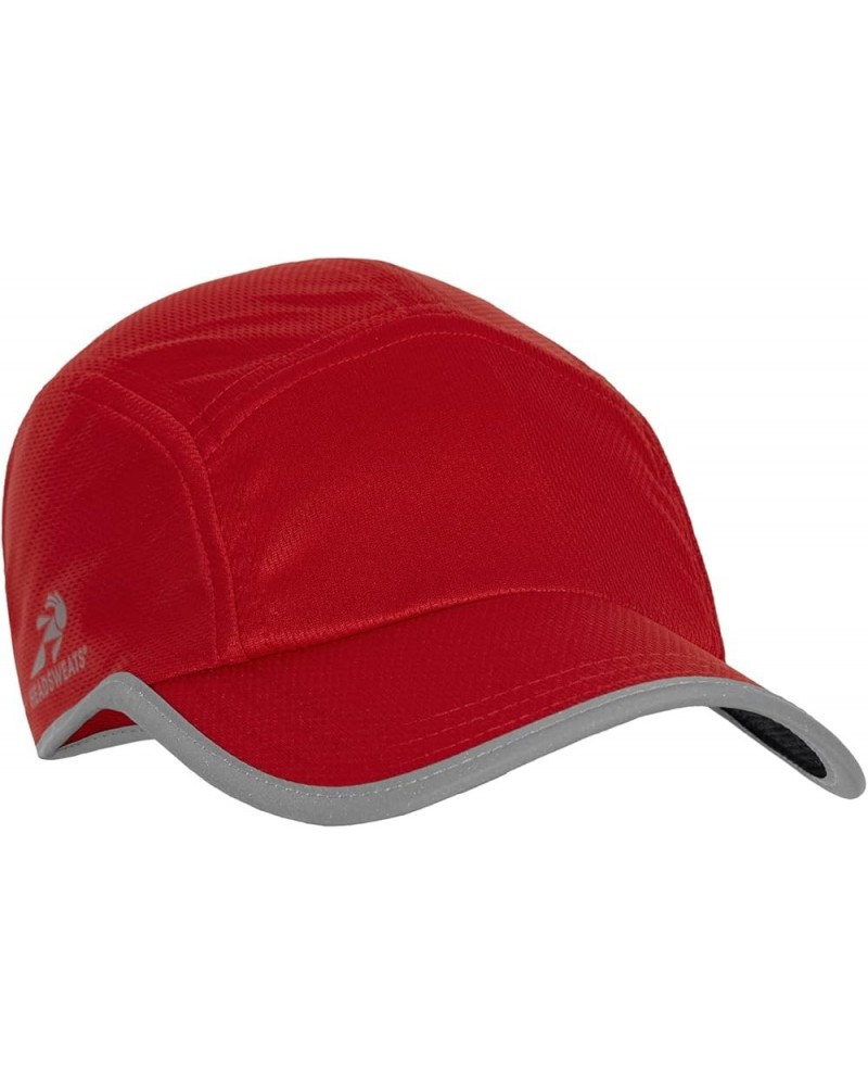 Women's Performance Reflective Race Hat Baseball Cap for Running and Outdoor Lifestyle Red $14.49 Baseball Caps