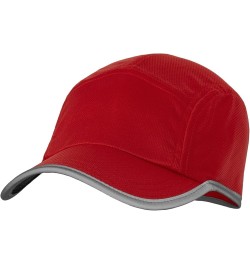 Women's Performance Reflective Race Hat Baseball Cap for Running and Outdoor Lifestyle Red $14.49 Baseball Caps