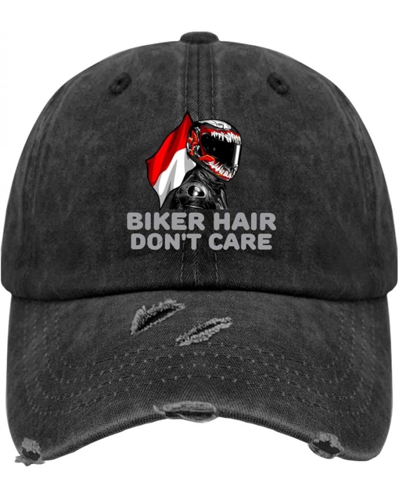 Hats for Men Baseball Cap Adjustable Hats for Women Helmet Hair Don't Cares Baseball Cap Women Allblack $10.59 Baseball Caps