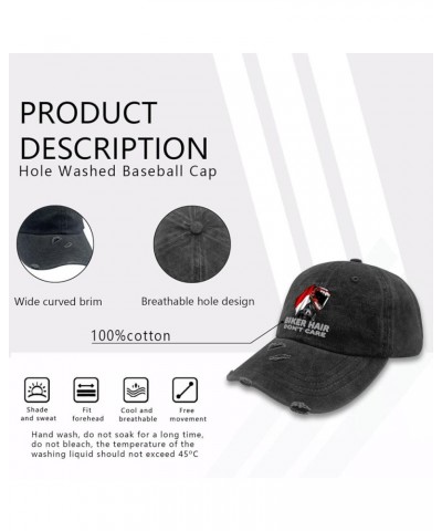 Hats for Men Baseball Cap Adjustable Hats for Women Helmet Hair Don't Cares Baseball Cap Women Allblack $10.59 Baseball Caps