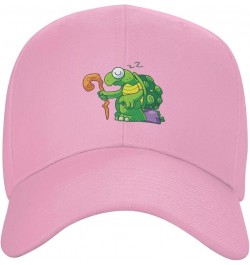 The Old Turtle is Sleeping Baseball Cap for Men Women Hat Adjustable Truck Driver Baseball Caps Dad Hats Pink $9.61 Baseball ...