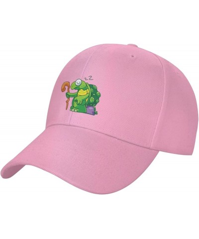 The Old Turtle is Sleeping Baseball Cap for Men Women Hat Adjustable Truck Driver Baseball Caps Dad Hats Pink $9.61 Baseball ...