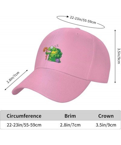 The Old Turtle is Sleeping Baseball Cap for Men Women Hat Adjustable Truck Driver Baseball Caps Dad Hats Pink $9.61 Baseball ...