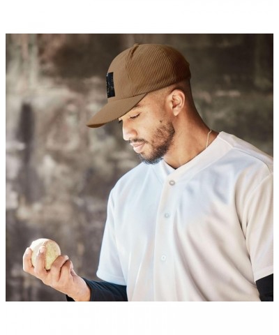 Beige Fashion Baseball Cap Hat Men Women Corduroy Grim-Reaper Pattern Khaki $11.60 Baseball Caps