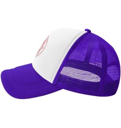 Northeastern University Trucker Hats for Both Men and Women - Mesh Baseball Snapback Hats Purple $21.04 Baseball Caps