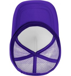 Northeastern University Trucker Hats for Both Men and Women - Mesh Baseball Snapback Hats Purple $21.04 Baseball Caps