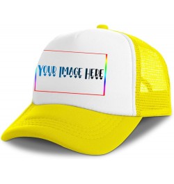 Personalized Sun Hat Your Image Here Curved Mesh Hat Yellow 0 $11.49 Visors