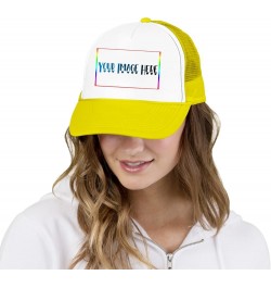 Personalized Sun Hat Your Image Here Curved Mesh Hat Yellow 0 $11.49 Visors