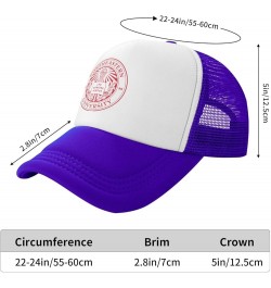 Northeastern University Trucker Hats for Both Men and Women - Mesh Baseball Snapback Hats Purple $21.04 Baseball Caps