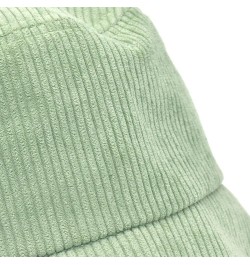 Bucket Hat,Winter Corduroy Fisherman Hat Female Warm Basin Hat Women Outdoor Double-Sided Sunshade Bob Cap Green $19.94 Sun Hats