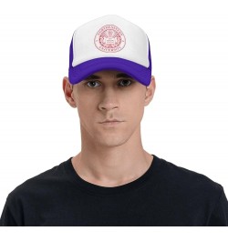 Northeastern University Trucker Hats for Both Men and Women - Mesh Baseball Snapback Hats Purple $21.04 Baseball Caps