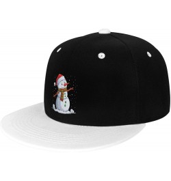 Naughty Snowman Snapback Hat for Men Women Baseball Cap Trucker Flat Bill Hats Dad Caps White $12.12 Baseball Caps