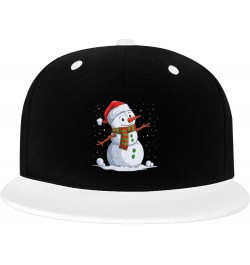 Naughty Snowman Snapback Hat for Men Women Baseball Cap Trucker Flat Bill Hats Dad Caps White $12.12 Baseball Caps