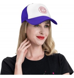 Northeastern University Trucker Hats for Both Men and Women - Mesh Baseball Snapback Hats Purple $21.04 Baseball Caps