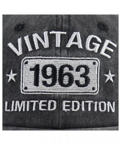 Vintage 1964 1963 1962 1961 1960 1959 1958 1957 1956 1955 Limited Edition Adjustable Embroidered Baseball Cap 61 Black 1963 $...