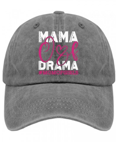 Mama of Drama Hats Hats for Men Fashion Pigment Black Womens Bucket hat Gifts for Daughter Golf Caps Pigment Gray $8.82 Sun Hats