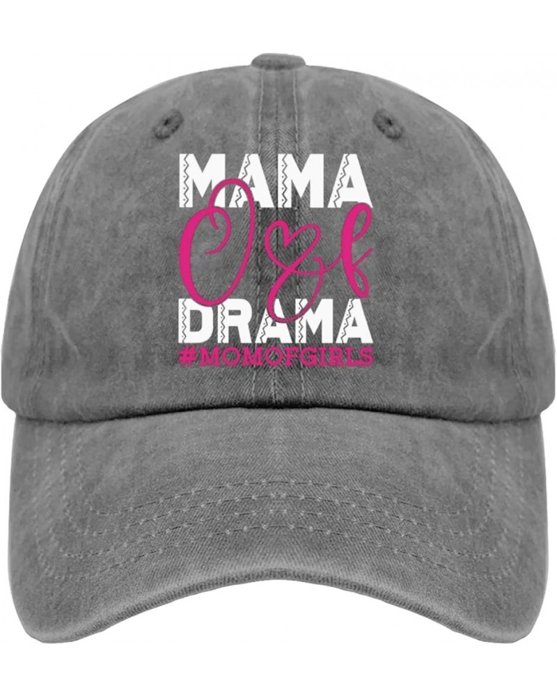 Mama of Drama Hats Hats for Men Fashion Pigment Black Womens Bucket hat Gifts for Daughter Golf Caps Pigment Gray $8.82 Sun Hats