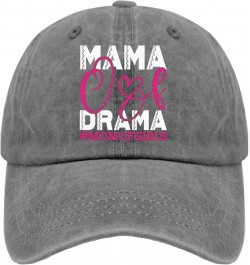 Mama of Drama Hats Hats for Men Fashion Pigment Black Womens Bucket hat Gifts for Daughter Golf Caps Pigment Gray $8.82 Sun Hats