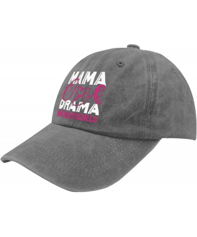 Mama of Drama Hats Hats for Men Fashion Pigment Black Womens Bucket hat Gifts for Daughter Golf Caps Pigment Gray $8.82 Sun Hats