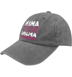 Mama of Drama Hats Hats for Men Fashion Pigment Black Womens Bucket hat Gifts for Daughter Golf Caps Pigment Gray $8.82 Sun Hats