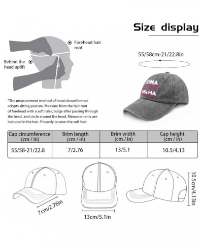 Mama of Drama Hats Hats for Men Fashion Pigment Black Womens Bucket hat Gifts for Daughter Golf Caps Pigment Gray $8.82 Sun Hats