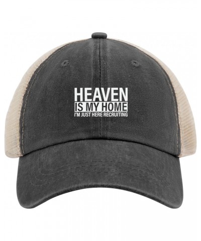 Heaven is My Home Christian Religious Jesus Sun Hat Womens Summer Hat AllBlack Men's Hats & Caps Gifts for Dad Baseball Hats ...