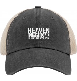 Heaven is My Home Christian Religious Jesus Sun Hat Womens Summer Hat AllBlack Men's Hats & Caps Gifts for Dad Baseball Hats ...