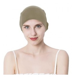 Elegant Chemo Cap Crystal Pleated Chemo Hat for Women Hair Loss Cancer Headwear Hats Denim Blue One Size Khaki $7.69 Headbands