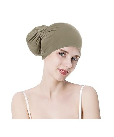 Elegant Chemo Cap Crystal Pleated Chemo Hat for Women Hair Loss Cancer Headwear Hats Denim Blue One Size Khaki $7.69 Headbands