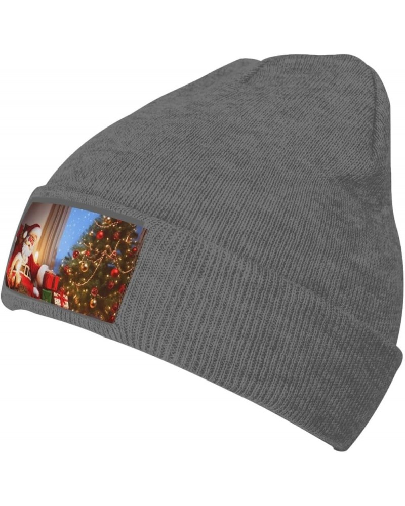 Knitted Hat Christmas Magic Print Beanie for Women Soft Warm Beanie Cap Casual Knit Hat Men Winter Beanies Deep Heather $11.4...