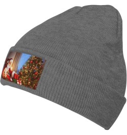 Knitted Hat Christmas Magic Print Beanie for Women Soft Warm Beanie Cap Casual Knit Hat Men Winter Beanies Deep Heather $11.4...