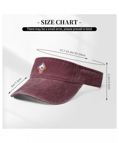 Hand Tear Flag of California Sun Hat Sun Visor Hats for Women Men Baseball Cap Golf Hats Red $10.41 Visors