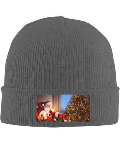 Knitted Hat Christmas Magic Print Beanie for Women Soft Warm Beanie Cap Casual Knit Hat Men Winter Beanies Deep Heather $11.4...