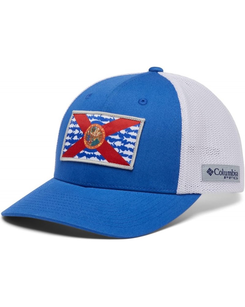 Men's HAT files Vivid Blue/White/Fl Fish Flag $21.04 Baseball Caps