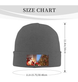 Knitted Hat Christmas Magic Print Beanie for Women Soft Warm Beanie Cap Casual Knit Hat Men Winter Beanies Deep Heather $11.4...