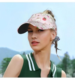 Strawberry Polar Bear Sun Visor Hat Sun Visors for Women Men Visor Hats for Women Men Sun Hats Sports Hat for Outdoor Strawbe...