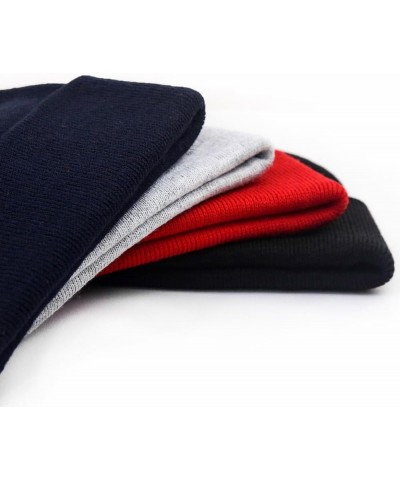 Mens Beanie Hats Christian Blessed Embroidered Casual Knit Hats for Women Winter Navy $10.42 Skullies & Beanies