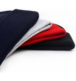 Mens Beanie Hats Christian Blessed Embroidered Casual Knit Hats for Women Winter Navy $10.42 Skullies & Beanies